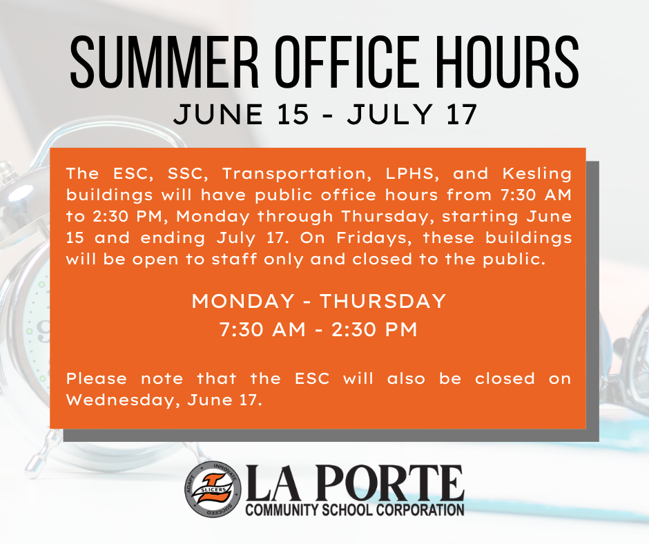 LPCSC Summer Office Hours